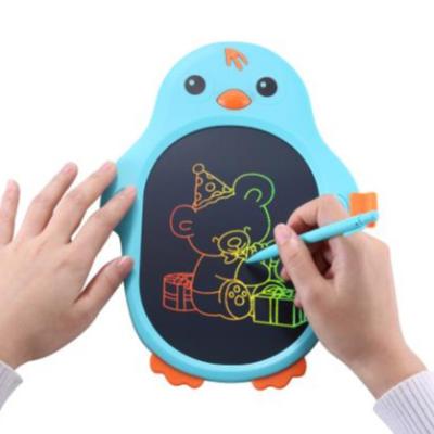 China Factory Wholesale Kids Writing Tablet LCD Doodle Board Cute Penguin Cartoon Design E Writing Board for sale