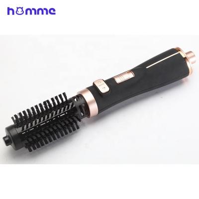 China Ionic Hot Air Brush, Multifunctional hot air comb1000W,Auto Rotating Styler with 2 Interchangeable Heads HM8203 for sale