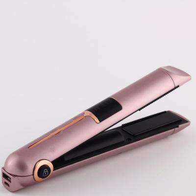 China Portable HMRHS02  usb  portable  ceramic mini  wireless cordless hair straightener,cordless hair styler for sale