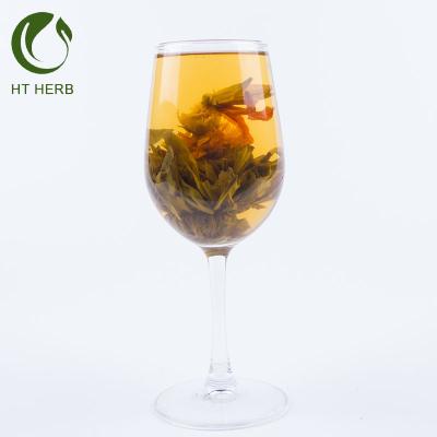 China Chinese Famous Green Tea Taste Good Tea Ball and Beautiful Tea Flower Blooming Tea for sale