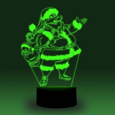 China Modern Creative Anime 3D Illusion Acrylic Table Lamp LED Christmas Lamp With Remote Control Kids Room Decor Customize Night Lights for sale