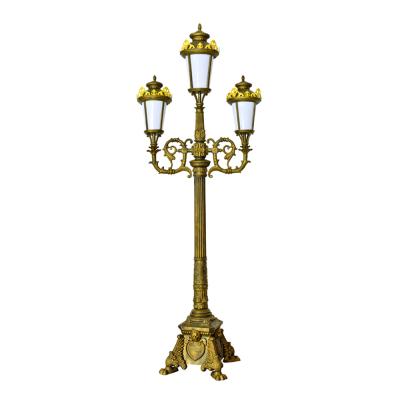 China Plastic Outdoor Antique Garden Lamp Post With Strong Base RHS-14324 for sale