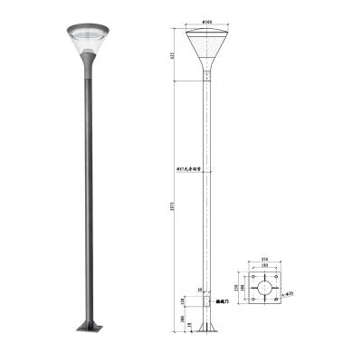 China LANDSCAPE IP65 LED Light Listed 50w Outdoor Garden Led Garden Light Led Street Light DHK-9040B for sale