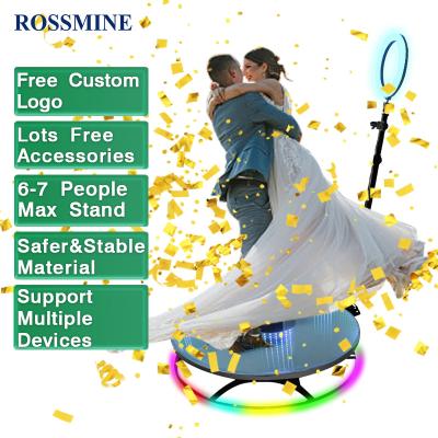 China 2021 New Style Metal/Tempered Glass 2021 Wedding Photo Booth Camper Photo Booth Stable Solid Clear Glass Photo Booth Platform for sale