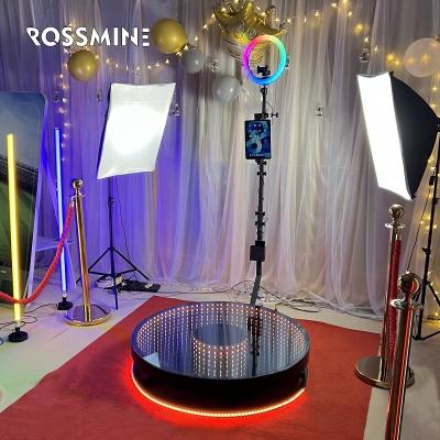 China Full metal/LED & Shenzhen 360 Tempered Transparent Glass Photo Booth Video Booth Magnetic Topper 360 for sale