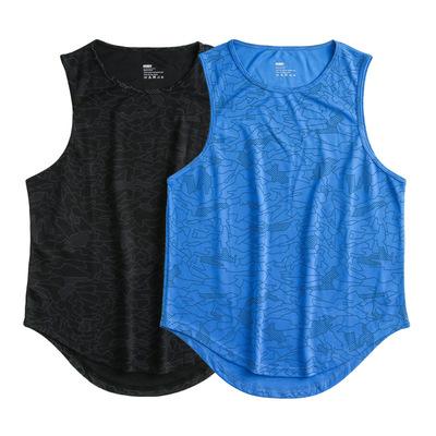 China New Design Men Tank Top Fitness Singlet Bodybuilding Workout Gym Vest Comfortable Sleeveless Vest QUICK DRY for sale