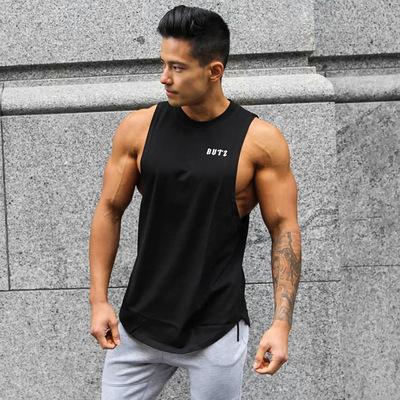 China New Loose Men's Fitness Shirt Camouflage Polyester Breathable Tank Top QUICK DRY Summer Running Vest Men's Training Vest for sale