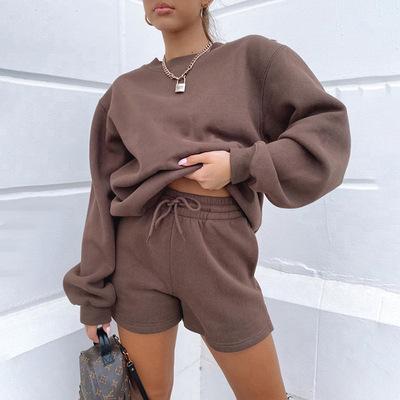 China 2020 Autumn Winter custom made oversized hoodie sweatsuit set hoodies for women with reasonable price for sale