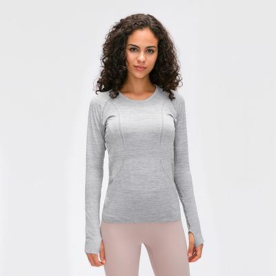 China Breathable Cheapest Women Long Sleeve Sports Outdoor T-shirt Workout Sweatshirt Yoga Top for sale