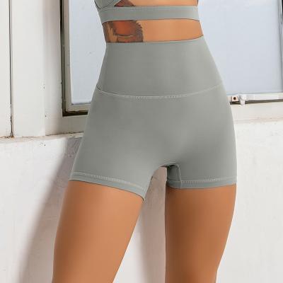 China Yoga Booty Shorts Pants Waist Breathable Wholesale Stretchy High Waist Hip Women Sports Shorts Butt Gym! crack! for sale