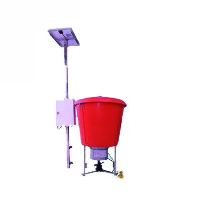 China Automatic Solar Powered 360 Degree Automatic Fish Feeder Pond Fish Feeder Fish Pond Shrimp Pond Solar Feeder for sale