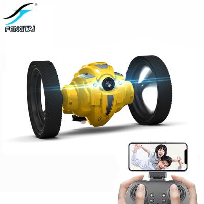 China Spain Local Fast Shipping Drop Shipping 2.4GHz Rc Phone App Control Multi-function Bouncing Car With Wifi Camera Jumping Stunt for sale