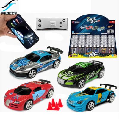 China Spain Local shipping Mini Coke Can Speed RC Radio Remote control Micro Racing Car with Led Light App Phone Sensor Play Q1P for sale