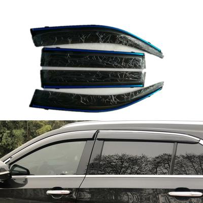 China Factory-Direct Window Sun Shade With Chrome Trim Injection Duct Auto Shade Rain Sun Guard Visor For Honda CR-V 2012-2016 for sale