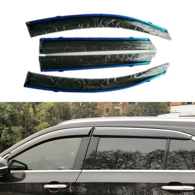 China Factory-Direct Auto PS Accessories Weather Shields Black Window Door Sun Shades Window Deflectors For CHEVROLET for sale