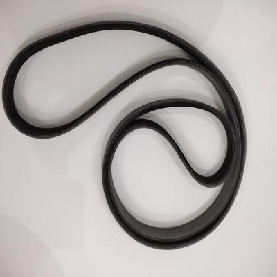 China PJ 10mm Width Rubber Timing Belts Pk Ribbed Belt PU Coating Black Building Material for sale