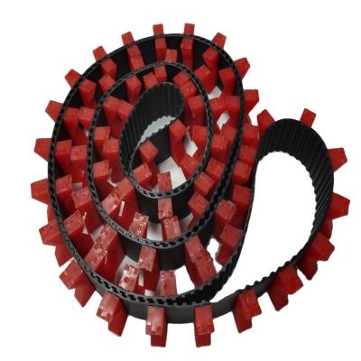 Cina Lianyi Endless Timing Belt PU Red Color Cleats Black PU Jointed AT10 T10 in vendita