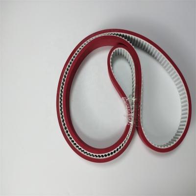 China Red Rubber Coating Timing Belt PU Green Rubber Coating Jointed Flex for sale