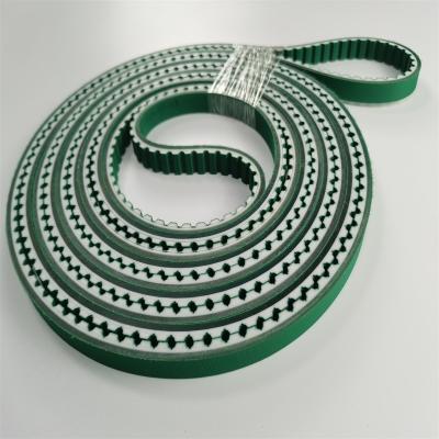 Cina PU Endless Timing Belt Building Material PAZ PAR Green Cloth On Teeth Surface Coating in vendita