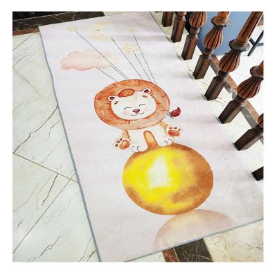 China China OEM Floor Runner Washable Blankets For Bedside Rug Cute Microfiber Rug for sale