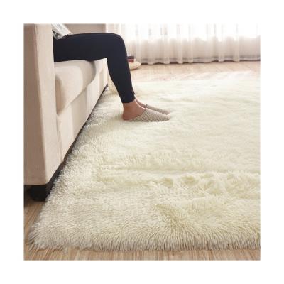 China Wholesale Cheap Super Soft Fluffy Plush Blankets Large Shaggy Living Room Carpet Area Blanket Washable for sale