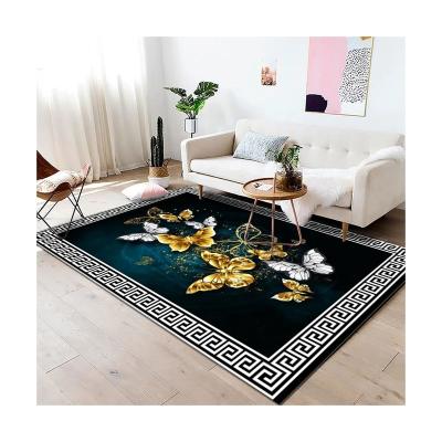 China Butterfly Pattern Washable Premium Home Decorative Cheap Wholesale Area Rugs for sale