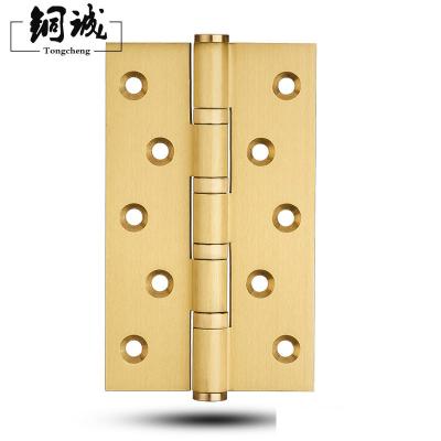 China High Precision Modern Flat Invisible Antique Pure Copper Brass Wooden Tip Door Hinges for sale