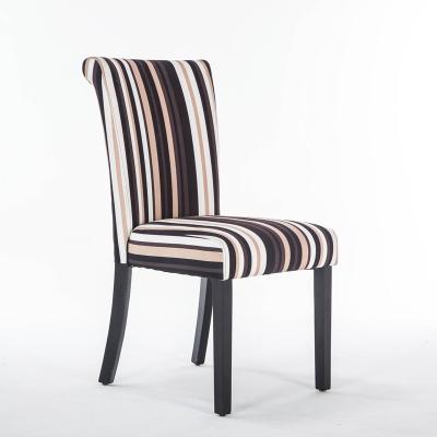 China High Back American Style High Back Stripe Modern Classic Dining Chair Set Dining Chair for sale