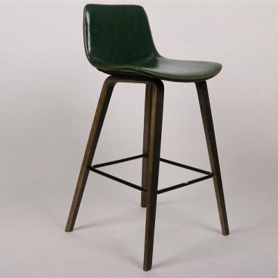 China Modern Style Kitchen Metal Frame Metal Bar Chair Leather Chair for sale