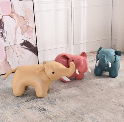 China Custom Kids Sofa Baby Elephant Chair Seat Mini Cartoon Kindergarten Animal Stool Stool for sale