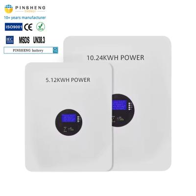 China powerwall 5kwh home lithium battery solar storage 10kw powerwall smart bms 51.2v 100ah Wall Mounted lifepo4 for sale