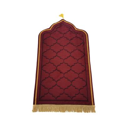 China Machine MadeComfortable Washable Knee Mat Mosque Carpet Custom Prayer Mat Muslim Carpet for sale