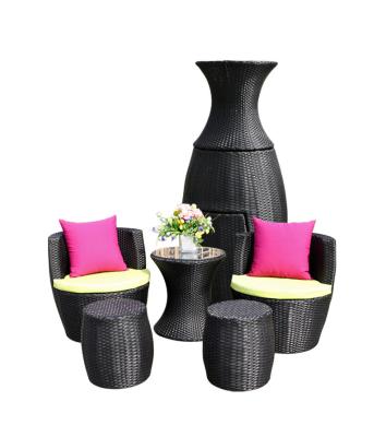 China China Special Modern Furniture Vase Design Wicker Sofa With Storage Cabinet Sofa, Garden Sofa For Living Room, Patio Hotel for sale