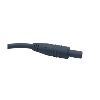 China Medical Cable PVC 4mm Cable Car Equipment Banana Plug Male Plug PVC Speaker Connector Black Custom Cable Medical Banana for sale