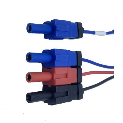 China Car Equipment Funicular Aviation Cable 1Male to Male+Female/4 Pin Car Backup Rear View Camera Extension Cable for sale