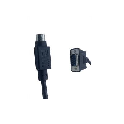 China Solder DB9 9 Pin Female to Mini Din 8 Pin Male Adapter Cable Converter Cord for sale