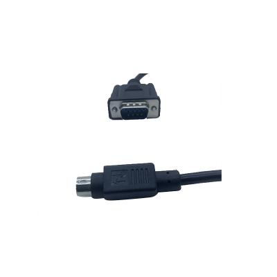 China Solder DB9 Female 8 Pin Mini Din Adapter Cable for sale