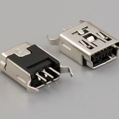 China Mini Data Transfer USB B Connector 180 Degree DIP Mount for sale