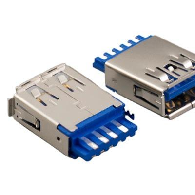 China Data Transfer Usb 3.0 A Type Connector Molding Style for sale