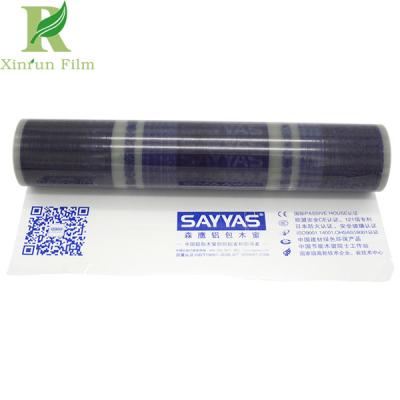 China 0.05-0.2mm Clear Transparent Self-adhering PE Protective Film with Printing for sale