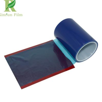 China 0.03-0.20mm Color Steel Sandwich Panel Adhesion Protective Film Blue for sale