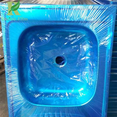 China 0.03-0.22mm Blue Surface Protection Stainless Steel PE Film for Pressing for sale