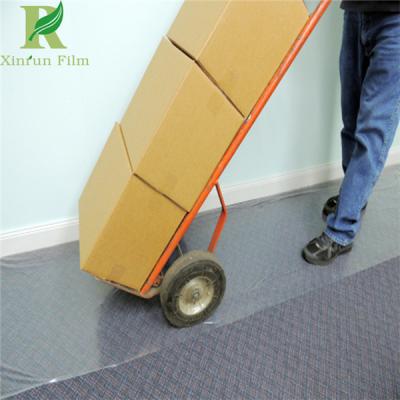 China 0.055-0.2mm Transparent Self Adhesive Protective Film for Commercial Carpeting for sale