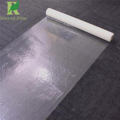 China 0.055-0.2mm Clear Transparent Adhesion Easy Mask Protective Film for Carpets for sale