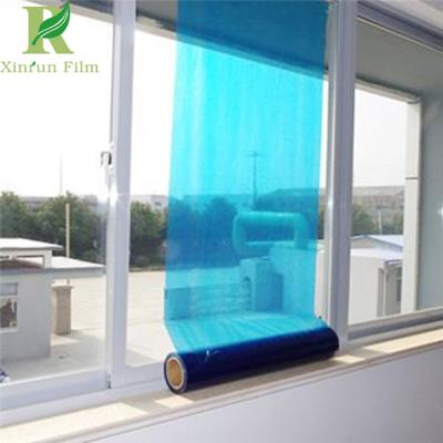 China 0.025-0.20mm Self Adhesive Blue Protective Film for Glass Surface for sale