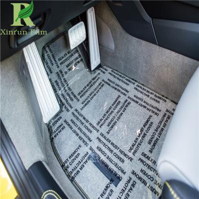 China 0.055-0.2mm  Premium Automotive Adhesive Printed Carpet Protection Film for sale