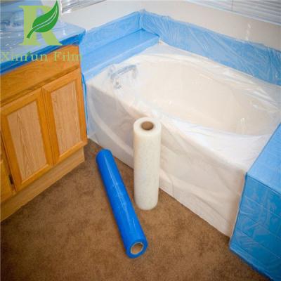 China 8 Mil Low Density Adhesive Clear Acrylic Bathtubs Protective Film for sale