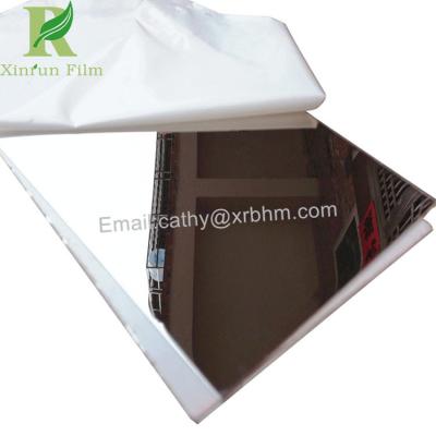 China 0.03-0.22mm White Self Adhesive Protective Film for Stainless Steel Mirror Finish for sale