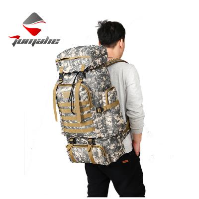 China Camouflage 80L Outdoor Sports Waterproof Tactical Rucksack Backpack Travel Climbing Bag Military Army Hiking Rucksack for sale