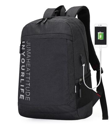 China With Left Hand Bagpack Water Resistant Mochila Black USB Business Vintage Travel Computer USB Laptop Backpack Filling Bags For Women Men for sale